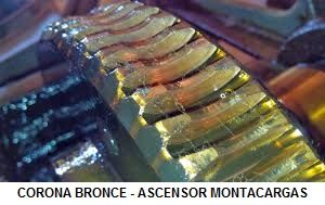 corona bronce ascensor