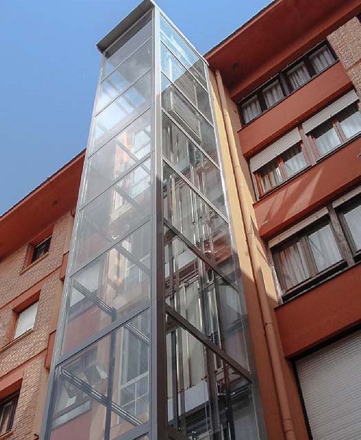 CLEVERLIFT ascensor por fuera de edificio